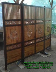 Sketsel Minimalis Ukir Ceplok Kayu Jati