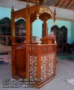 Mimbar Masjid Model Minimalis Ukiran