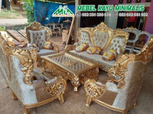 Kursi Tamu Sofa Ukiran Mewah Kayu Jati