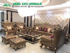 Kursi Ruang Tamu Ukiran Kayu Jati Mewah