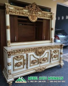 Meja Rias Ukir Mewah Kayu Jati