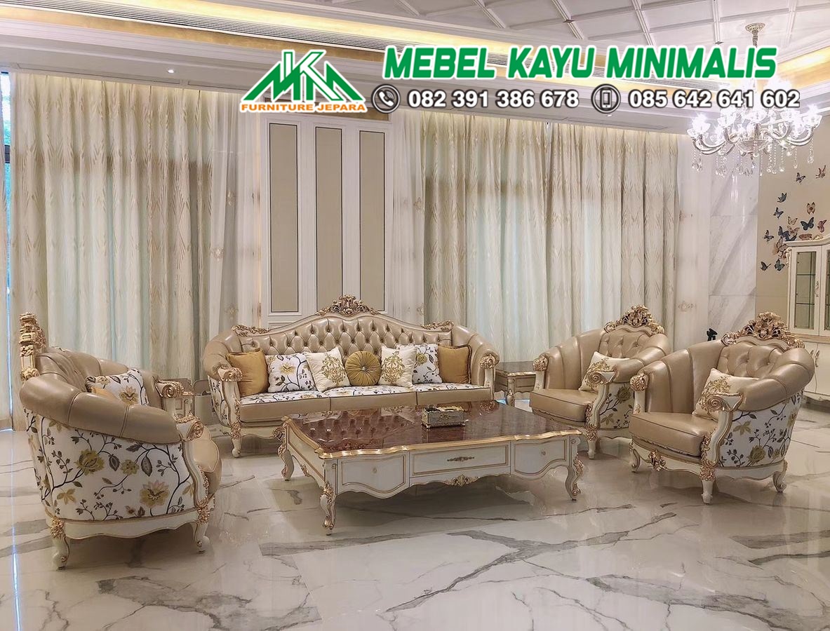 Kursi Ruang Tamu Ukiran Mewah Jepara