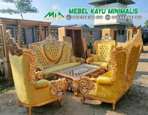 Kursi Tamu Mewah Ukiran Jepara Kayu Jati