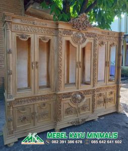 Bufet Hias Ukir Jepara Jati Besar