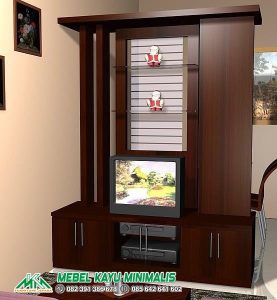 Bufet Partisi Pembatas Ruang Tamu Kayu