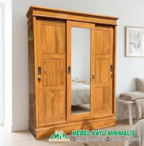 Lemari Pakaian Pintu Sliding Minimalis