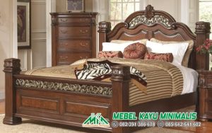 Tempat Tidur Ukir Kayu Jati Jepara