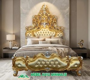 Tempat Tidur Ukiran Mewah Kayu Jepara