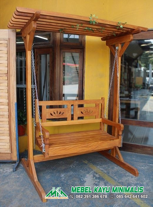 Ayunan Kayu Jati Minimalis Terbaru